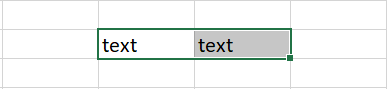 Excel two active cells shift key